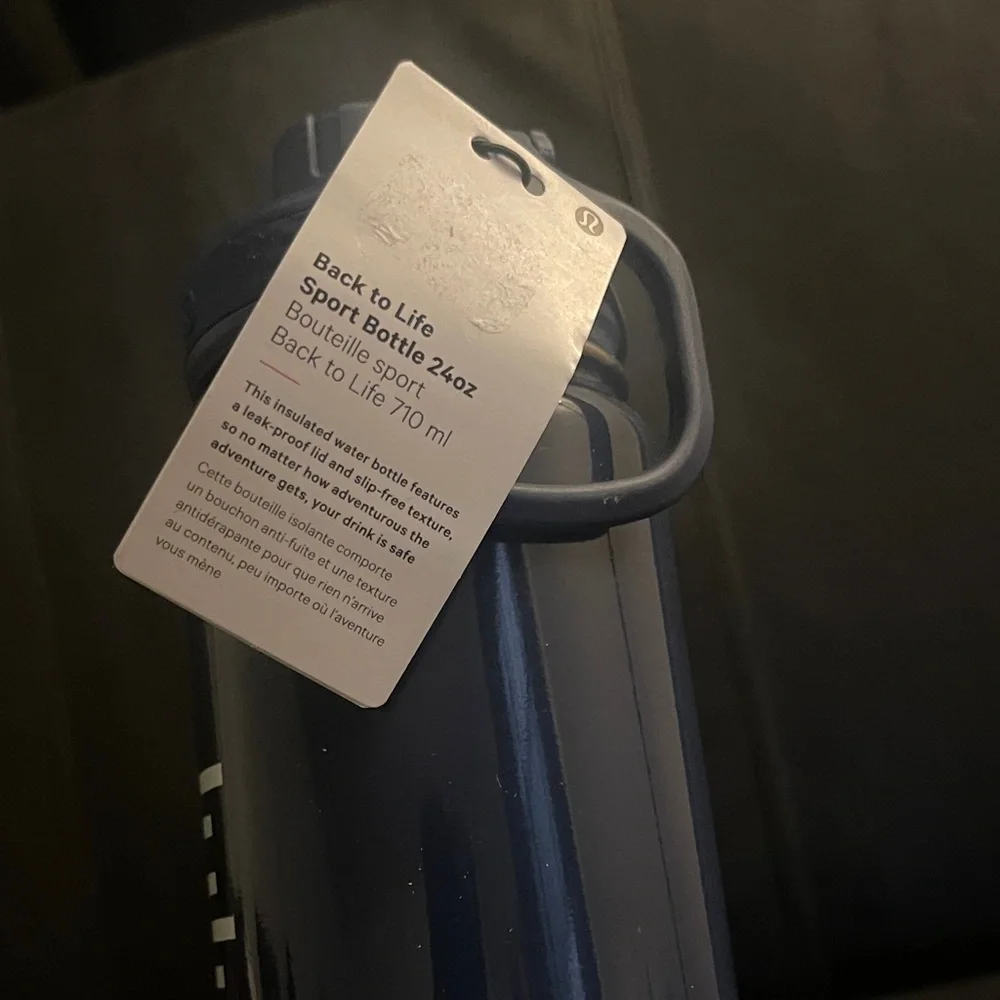 Lululemon Athletica Back to life Sport Water Bottle Club Blue Starch Blue 24oz - Picture 5 of 7